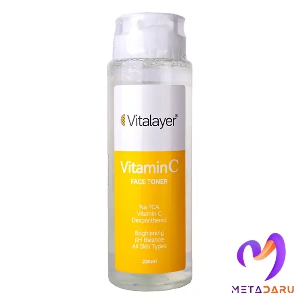 تونر پاک کننده صورت حاوی ویتامین سی ویتالیر | Vitalayer Vitamin C Face Toner - 1241