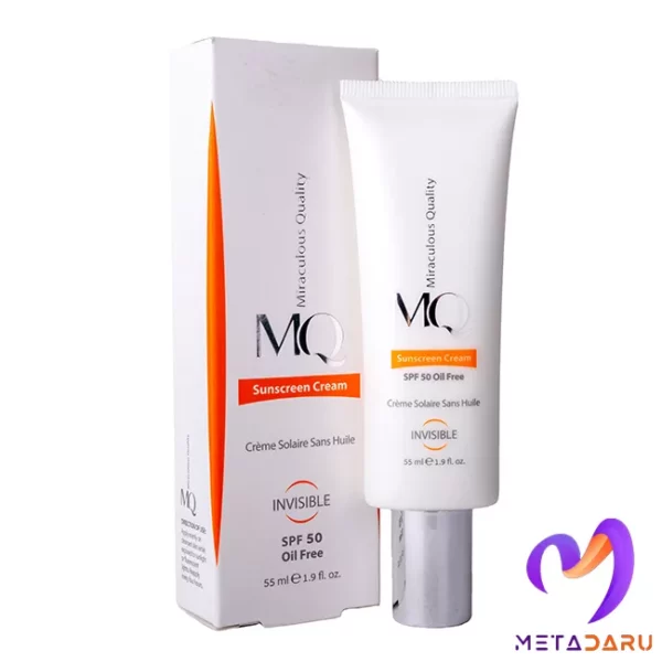 کرم ضد آفتاب فاقد چربی بی رنگ SPF50 ام کیو | Mq Sunscreen Cream SPF50 - 1256