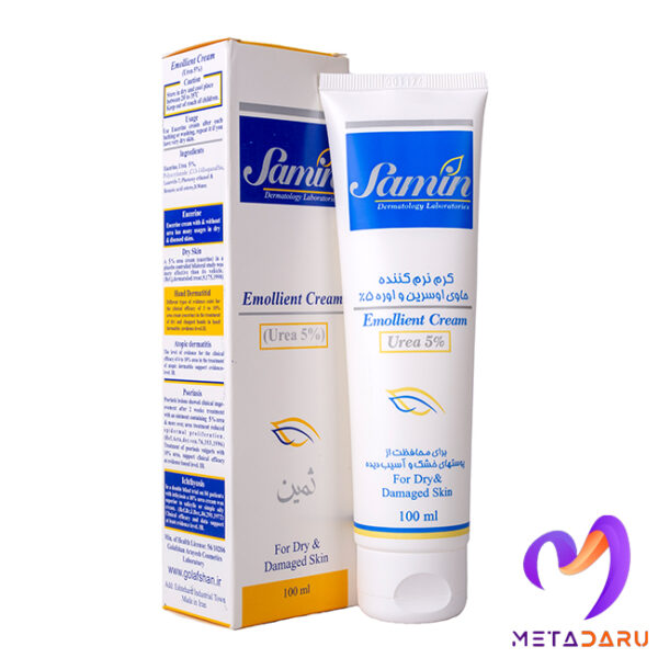 کرم نرم کننده حاوی اوسرین و اوره 5% ثمین | Samin Emollient Cream UREA5% - 1371