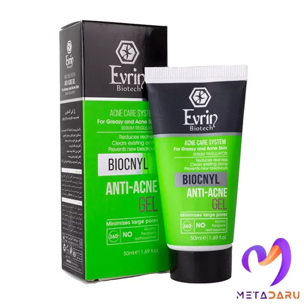 ژل آنتی اکنه پوست چرب و دارای آکنه بایوکنیل اورین | Evrin Anti-Acne Gel - 1498