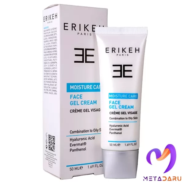 ژل کرم مرطوب کننده پوست صورت چرب اریکه | Erikeh Moisturizing Gel Cream - 1643