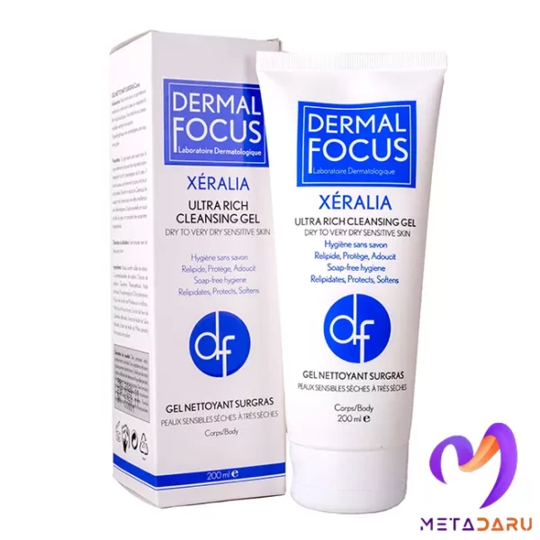 ژل پاک کننده بدن پوست خشک تا خیلی خشک حساس زرالیا درمال فوکس | Dermal Focus Xeralia Cleansing Gel - 1655