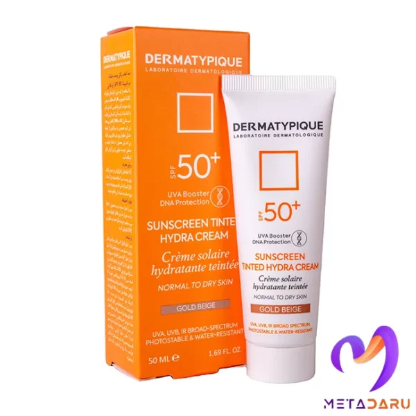 کرم ضدآفتاب رنگی پوست نرمال تا خشک SFP+50 درماتیپیک(بژ طلایی) | Dermatypique Sunscreen Tinted Cream SPF+50 - 1664 4