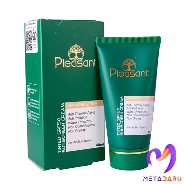 کرم ضدآفتاب رنگی SPF50 پلزنت(بژ طبیعی) | Pleasant Tinted Sunscreen Cream SPF50 - 1670 2