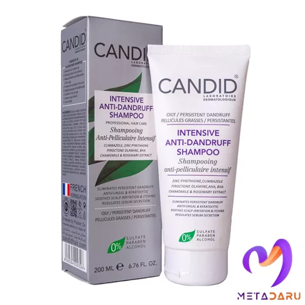 شامپو ضدشوره مو چرب کاندید | Candid Intensive Anti Dandruff Shampoo - 1800