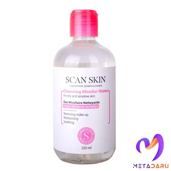 محلول پاک کننده میسلار واتر پوست خشک و حساس اسکن اسکین | Scan Skin Cleansing Micellar Water - 1809