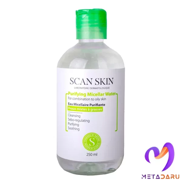 محلول پاک کننده میسلار واتر پوست چرب اسکن اسکین | Scan Skin Purifying Micellar Water - 1811