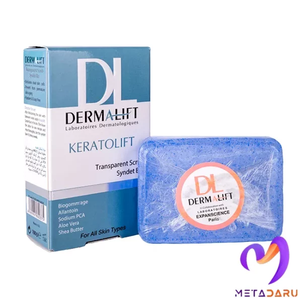 پن شفاف غیرصابونی لایه بردار پوست کراتولیفت درمالیفت | Dermalift Keratolift - 1844