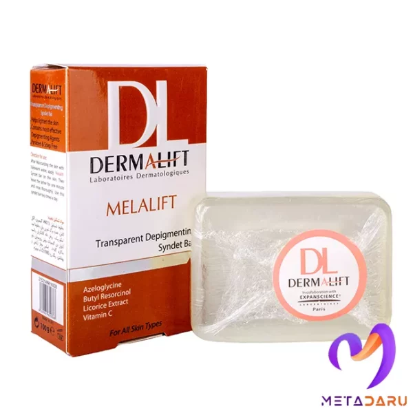 پن شفاف غیرصابونی روشن کننده پوست ملالیفت درمالیفت | Dermalift Melalift - 1846