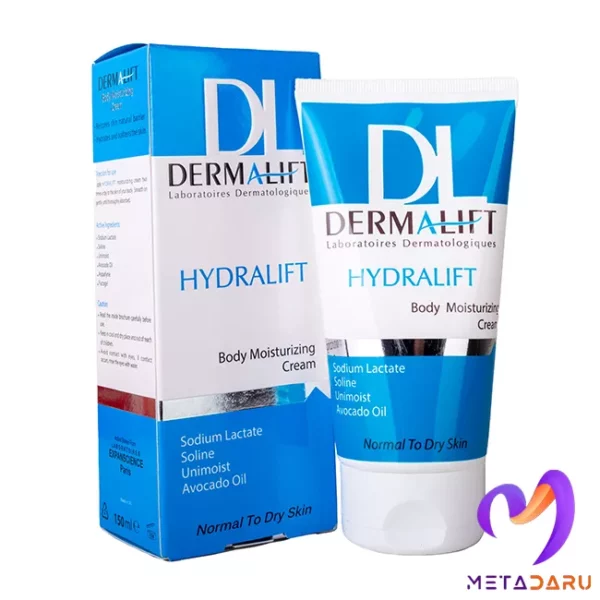 کرم مرطوب کننده بدن پوست نرمال تا خشک هیدرالیفت درمالیفت | Dermalift Hydralift Body Moisturizing Cream - 1853