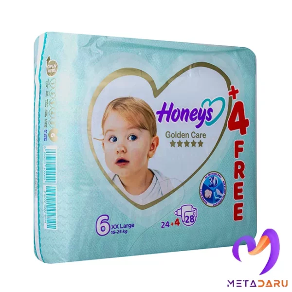 پوشک بچه مراقبت طلایی سایز 6 هانیز | Honeys Golden Care Size 6 - 1905