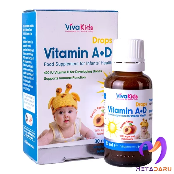 قطره خوراکی ویتامین آ د ویواکیدز | Viva Kids Vitamin A+D - 681