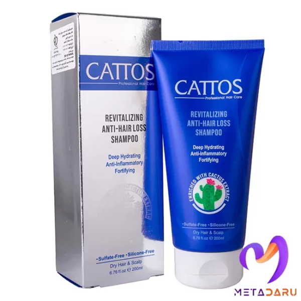 شامپو تقویت کننده و ضدریزش مو خشک کاتوس | Cattos Revitalizing Anti Hair Loss Shampoo - 843