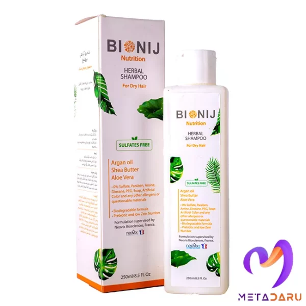 شامپو گیاهی مو خشک بیونیج | Bionij Nutrition Herbal Shampoo - 990
