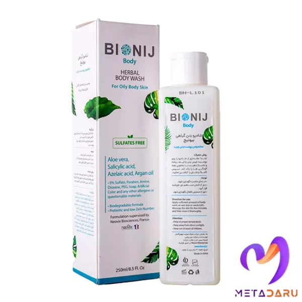 شامپو گیاهی بدن پوست چرب بیونیج | Bionij Herbal Body Wash - 994