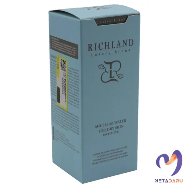 میسلار واتر پاک کننده آرایش پوست خشک ریچلند 150 میل | RICHLAND Micellar Water For Dry Skin (Face &Eye)150ml - 28